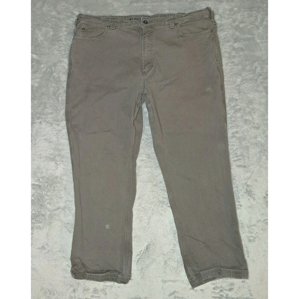 Duluth Pants Mens 42x30 Green Flex Fire Hose Cargo Measures 41x28 Canvas Chore